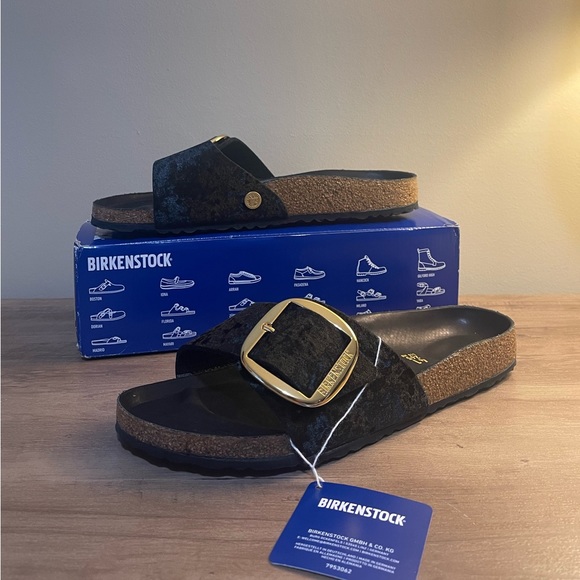 Birkenstock Shoes - RARE Birkenstock Madrid Big Buckle Rivet Logo Sandals